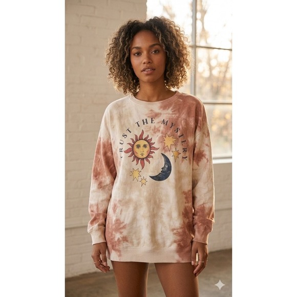 Other - Trust The Mystery Celestial Oversized Graphic Sweatshirt‎ XL